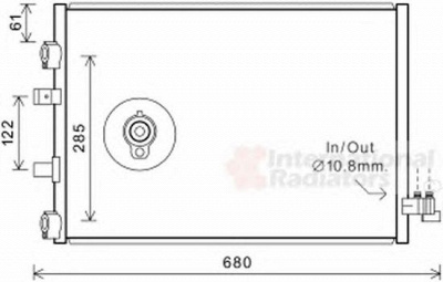 VAN WEZEL 18005484 -  Конденсатор, кондиционер